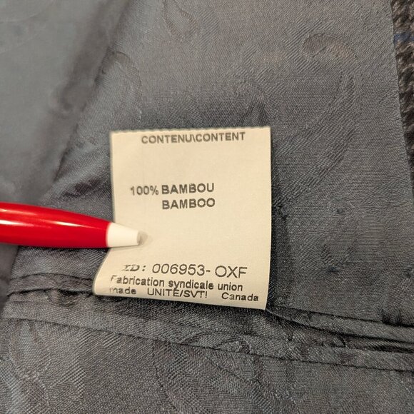 ARNOLD BRANT Blk Gray Blazer Blue Stripe 42L-T Bamboo Very Soft Academia Preppy - Picture 10 of 11